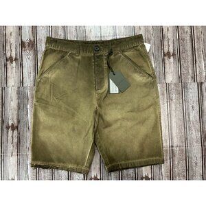 All Saints Therty Cotton Albany Ash Pockets Shorts Size 30 Khaki $ 139